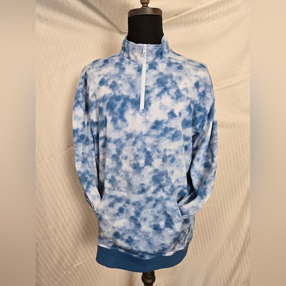 Original US Blue and White Tie-Dye Pullover   TF